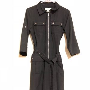 Michael Kors Black Belted Shirt Dress (Med)